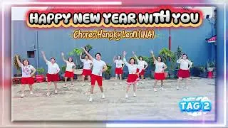 🎉HAPPY NEW YEAR WITH YOU🎉CHOREO@hengkyleon18(INA)64C1W3TAG PHRASED BEGINNER DEMO By KIM DANCE TEGAL