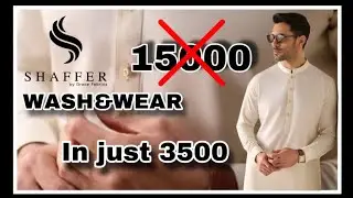SHAFFER Summer Wash & Wear | Premium Soft Finish Fabric | Price Rs.3500 | For Order: 03322708505
