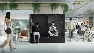SADIE Acoustic Booths | Open Space Office Visualization (200+ Renders)