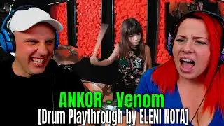 ANKOR - Venom [Игра на барабанах от ELENI NOTA] Реакции THE WOLF HUNTERZ