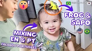 Трудности трёхъязычного малыша: Английский vs. Португальский! (Говорит в 17 месяцев)
