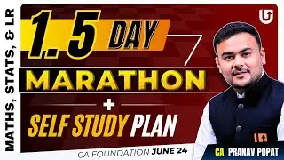 CA Foundation Maths QA | 1.5 days Marathon + Self Study Plan | CA Foundation june 24 | Pranav Popat