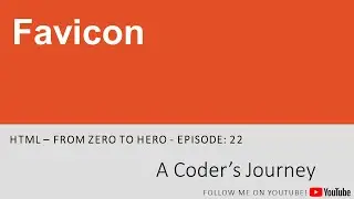 HTML5 - Episode 22 - Favicon
