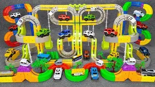 36 minutes of satisfying High-Speed Train & Off-Road Vehicle Track toy ASMR | Toy review