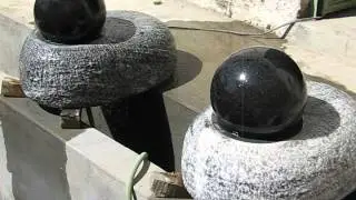 Floating ball fountain,sphere fountains,spinning ball fountain,black granite ball