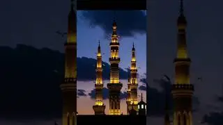 Masjid Nabvi Peaceful Night Ambience 🌙 | 10 Hours Relaxing Islamic Sounds |  Sleep