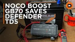 Noco Boost GB70 saves the Defender TD5. Replacement Enduroline battery fitted to the Truck.