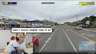 xQc reacts to Lirik getting a Geoguessr from Quebec