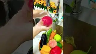 Vegetable Cleaning Brush #kitchen #gadget #storage #ytshorts #vegitables #cleaning
