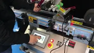 How to wear film on plane labeling machine