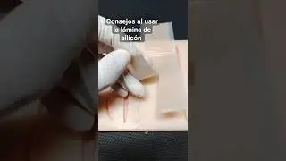 Cicatriz fina. Prevenci&oacute;n de cicatriz queloide o hipertr&oacute;fica, usa la l&aacute;mina de silicon