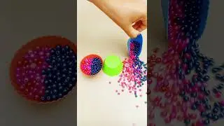 Satisfying Beads ASMR 🌈 Perfect Drops & Sounds #asmr #beads #satisfying