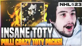 INSANE TEAM OF THE YEAR PULL!!! CRAZY TOTY PACKS IN NHL 23 HUT!