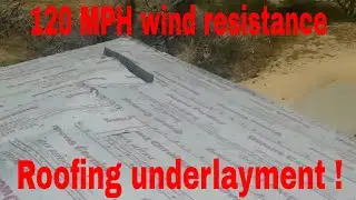 The best wind resistant  roofing system, 120 MPH roofing underlayment