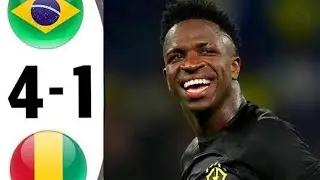 Brazil vs Guinea 4-1  Highlights & Goals - Friendly 2023