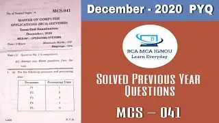 MCS 041| December 2020 PYQ| Q1.(c) | Operating System| Bell and La Padula Model