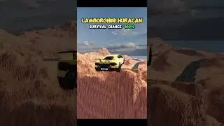 EXTREME SURVIVAL CHANCE TEST! 😱 | Realistic AI Car Crash Destruction #shorts