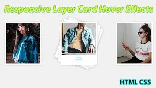 Responsive Layer Card Hover Effects With HTML & CSS Design | Web Tutorials School