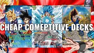 5 BUDGET COMPETITIVE DECKS! Dragon Ball Super Card Game