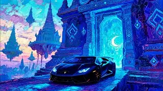 Lamborghini Hurac&aacute;n Resting Near a Floating Temple