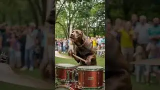 Dog + Drums = Rock Legend in the Making 🤘🐶