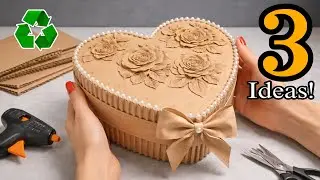 3 Beautiful Heart Gift Box Ideas ❤️ | Easy DIY Valentine Gift You&rsquo;ll Love! ♻️