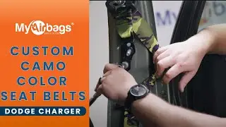 Custom Camo Color Seat Belts for Dodge Charger | MyAirbags
