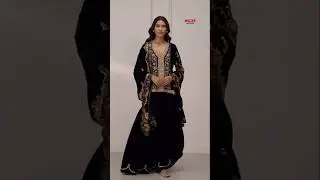Beautiful elegant partywear dress designer #partyattire #partyfashion #shorts #multan zari center