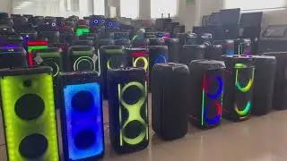 Multi Purpose Party Speaker,with Bluetooth Connectivity, Wireless, Lightshow, AUX Inputs