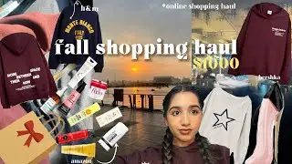 HUGE $1000 Fall Shopping Haul 2025! 🍂 H&M, Bershka, Makeup & Skincare Try-On