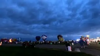 Balloons take off with clouds as their backdrop; Timelapse day 5