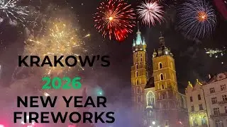Krakow New Year&rsquo;s Eve 2026 Fireworks | Sylwester 2026 w Krakowie | Niesamowity Pokaz Fajerwerk&oacute;w