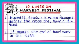 FEW LINES ON HARVEST FESTIVAL | 10 LINES ON HARVEST FESTIVAL | 5 LINES ON HARVEST FESTIVAL