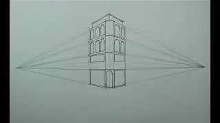 How To Draw Building in 2 Point Perspective