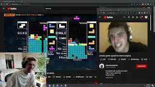 xQc reacts to TRYHARD sweat meme (tetris)