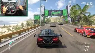 1200HP Apollo Intensa  X Class Race - Forza Horizon 5 | Steering Wheel Gameplay