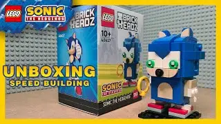 LEGO Unboxing and Speed Building | Sonic the Hedgehog BrickHeadz (40627) ASMR 2023