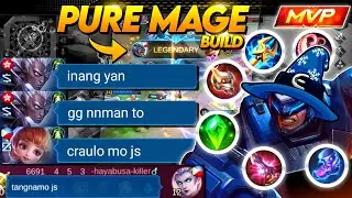 JOHNSON PURE MAGE BUILD!! INSANE DAMAGE! ENEMY TEAM NAPAMURA! - MLBB