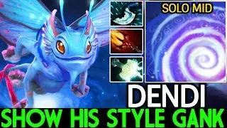 DENDI [Puck] Show His Style Mass Gank Pro Gameplay 7.22 Dota 2