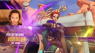 POTG! TESLA INSANE MOIRA OVERWATCH GAMEPLAY SEASON 30 TOP 500