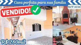 REF.1038 Casa na praia APENAS R$280mil perfeitinha