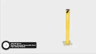 BOL-RF Surface Mounted Removable Steel Pipe Safety Bollards