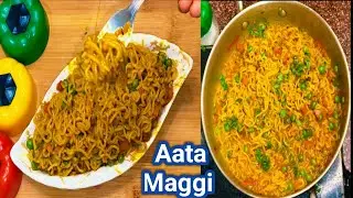 Maggi Masala Recipe l Aata Maggi Recipe l Veg Maggi l Maggi banane ki recipe 