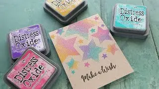 Simple Multicolor Stamping with Distress Oxide Inks