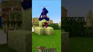Technoblade Vs Hacker 💀 #minecraft #bedwars #fight #viral #gaming #shorts