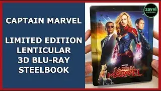 CAPTAIN MARVEL - LIMITED EMBOSSED LENTICULAR 3D BLU-RAY STEELBOOK UNBOXING - ZAVVI EXCLUSIVE