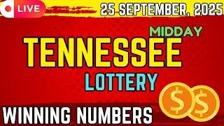 Tennessee Midday Lottery Results For - 25 Sep, 2025 - Cash 3 - Cash 4 - Powerball - Mega Millions