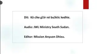 Kä cike gɔ̈ɔ̈r në buɔ̈kiic kedhiɛ ke bï wɔ ke jam në keek