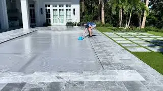 Protected Pools Inc. Located In Florida. Cover Pump Installation onto a closed cover system