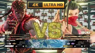 Ryu (Master) vs Ibuki (Grand Master) | Street Fighter V CE | 4K 60Fps Gameplay
